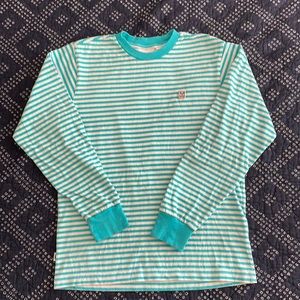 OBEY Organic Long Sleeved Striped Shirt Size Small